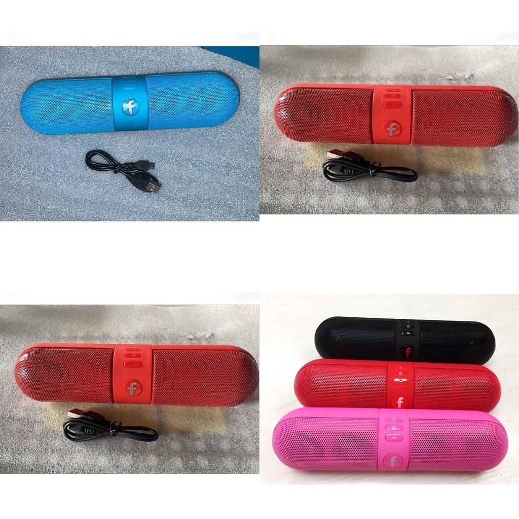 Capsule Pill Bluetooth Speaker With Wireless Card Support Portable Outdoor Audio Device