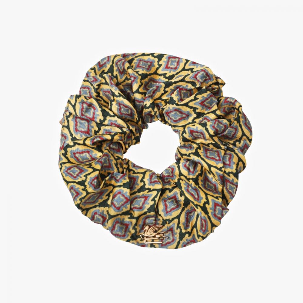 Etro Wf6d0001aa045 X0891 Thai Geometric Silk Scrunch Headband