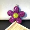 Keychain Pendant Small Flowers Shiny Rhinestone Sunflower Charm Key Chain Decorative Backpack Bag Accessories