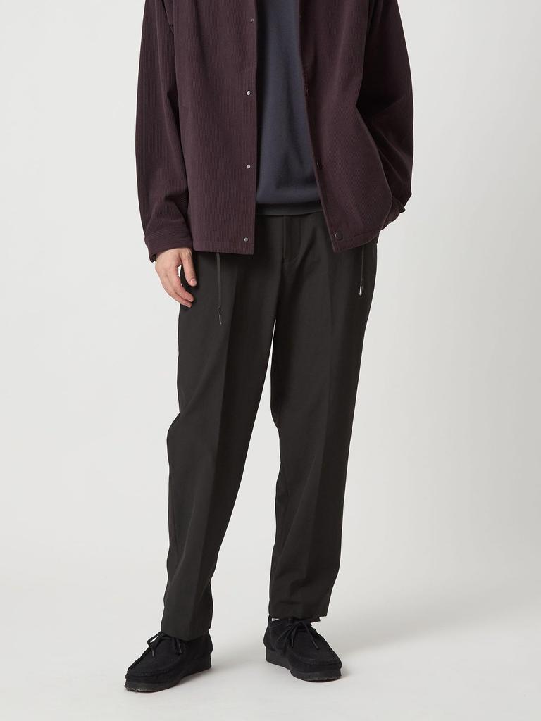 United Arrows Green Label Relaxing FREELITCH Wide Utility Pants, W2-2WAY Stretch, Size 32141794264, 0950, Black (09), Medium