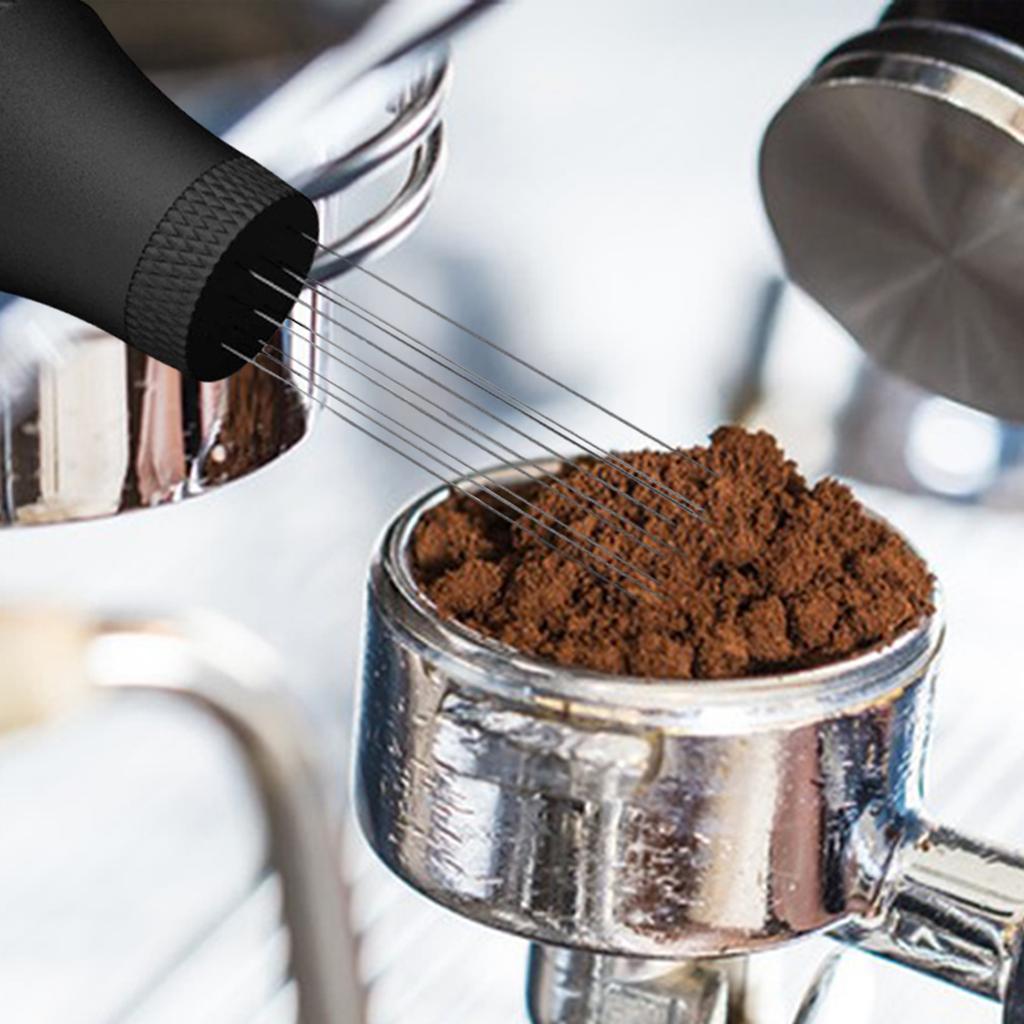 Stainless Steel Espresso Coffee Stirrer Coffee Tamper Distributor Tool for Kitchen Bar Restaurant Cafe Supplies
