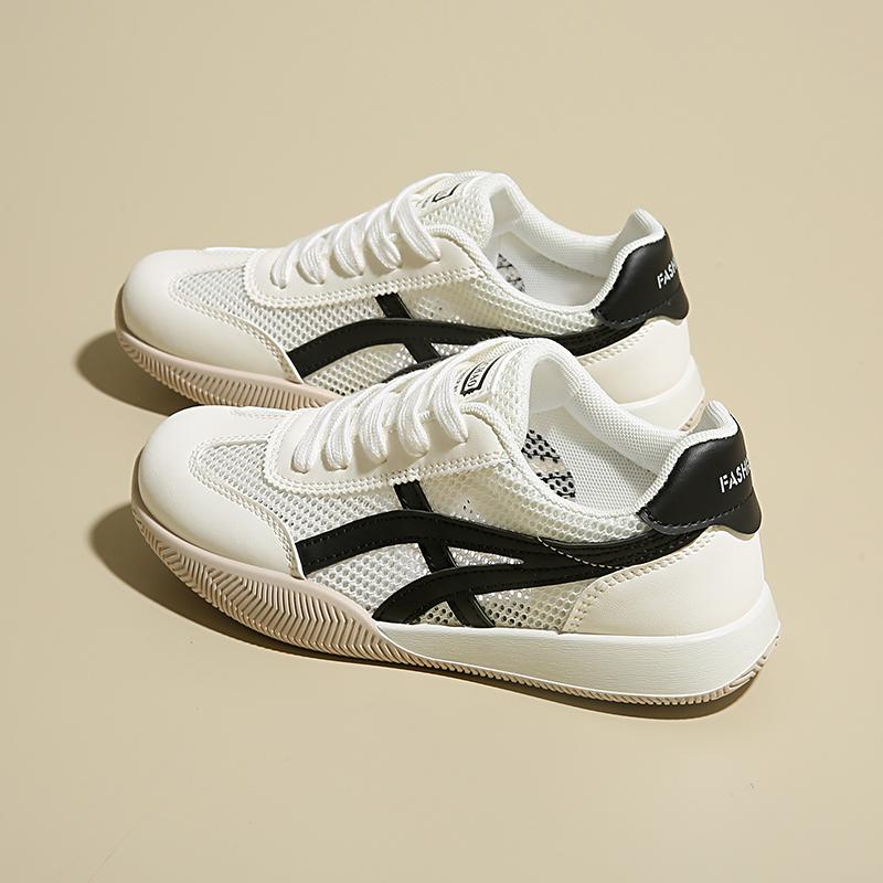 

2025 Новые женские кроссовки Летние оверсайз уличные повседневные туфли Женские спортивные туфли Удобные дышащие женские кроссовки 37 чёрный