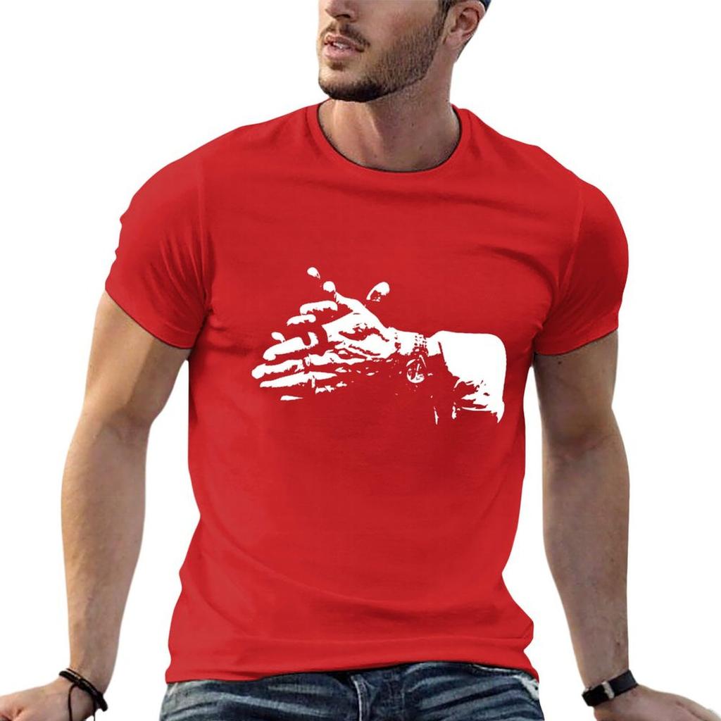 Palmas Flamenco Hands T-Shirt Blacks Kawaii Clothes Summer Tops Graphics T Shirts for Men Cotton