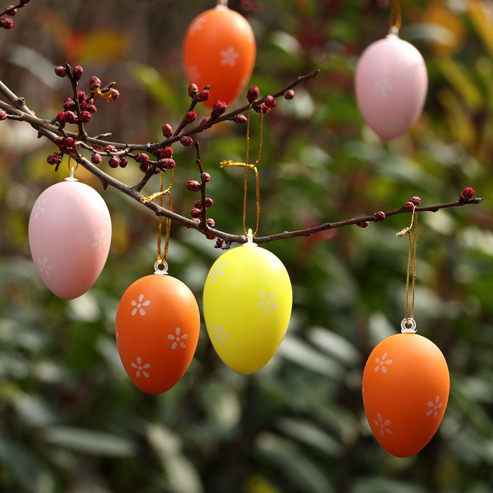 

Игрушки Подарки Декор для вечеринки Счастливой Пасхи Искусственные яйца Пасхальные яйца Ручная роспись Подвесные украшения