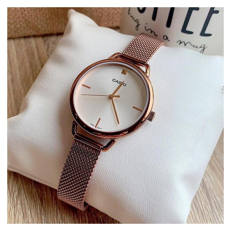 Casio STANDARD Series DRESS Series Fashion Trend Business Casual Classic Pointer Display Timing Status Adjustable Buckle Quartz LTP-E415MR-7CDF