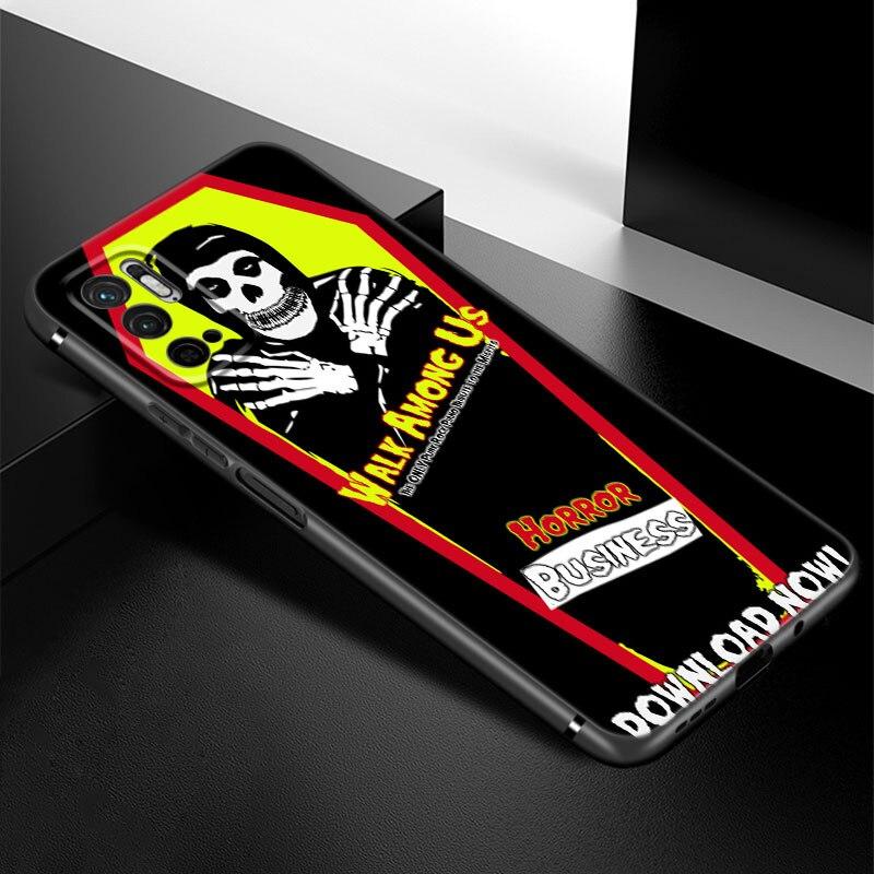 The Misfits Glenn Danzig Phone Case For Xiaomi Redmi Note 7 8 8T 9 9S 10 10S 10T 11 11S 4G 11E 11T Pro 5G Soft TPU Black Cover