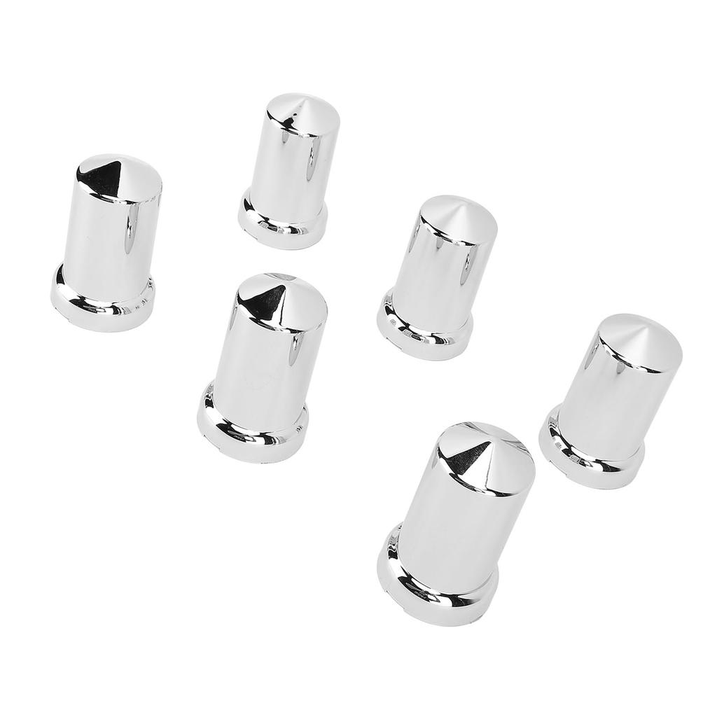 Lug Nut Covers ABS Chrome Corrosion Resistant Anti Rust 33mm Flanged Lug Nut Caps for Trucks Trailers and Vehicles