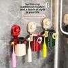 Suction Cup Magnetic Toothbrush Holder - Wall-mounted, No-drilling, Drip-water Storage Rack