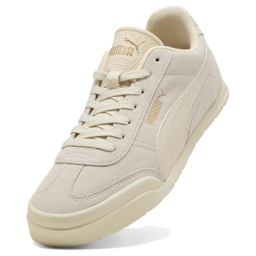 New PUMA Wear resistant And Lightweight Low Top Skateboard Shoes Unisex Ecru 402614-01