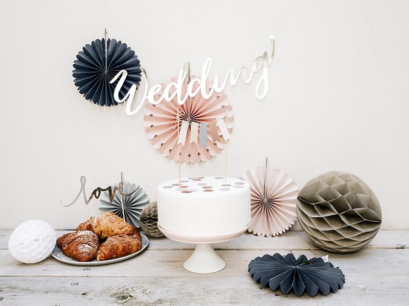 Baner Wedding Srebrny 16 5X45 Cm 1 Szt.
