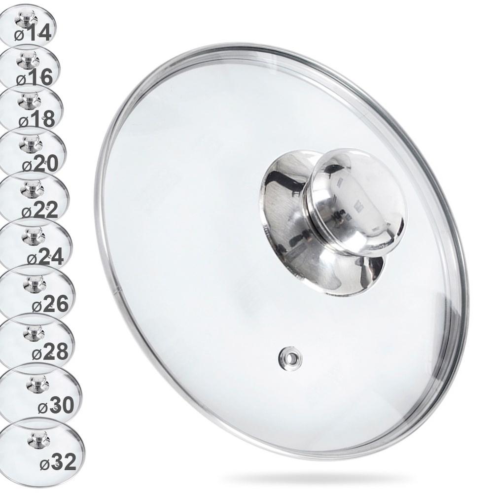 Glass Lid for Pots, Pans, Saucepans, Universal 16 Cm