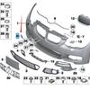 BMW 3 Series E92 LCI Front Bumper Tow Hook Cover, Unpainted (Part: 51118035799)