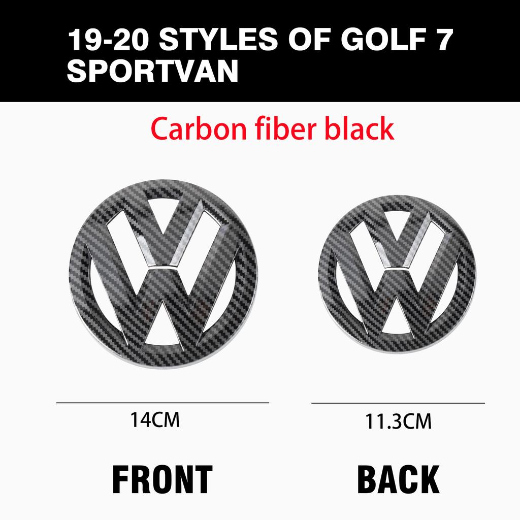 1set Black Hollow out style Car Front Grill Badge Emblem SS15 Stickers Car Logo Accessories For VW Golf 4 5 8(MK8) 7(MK7) sportvan