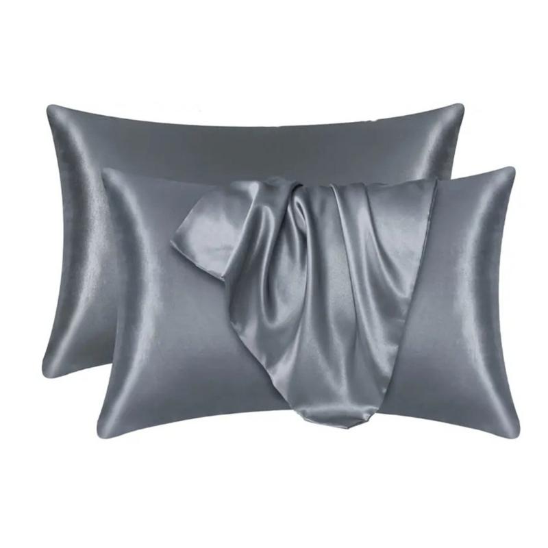 Simulated Silk Pillowcase Pillow Cover For Summer Cooling Standard Size Durability Easy Removal Pillow Sleeve