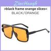 Fashion Square Oversized Sunglasses With Uv400 Protection For Outdoor Activities And Style