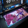Dva Mouse Pad RGB Gaming Mousepad Big LED Pad PC Desk Mat Luminous Mouse Pad Large Keyboard Mats Table Rug With Backlit