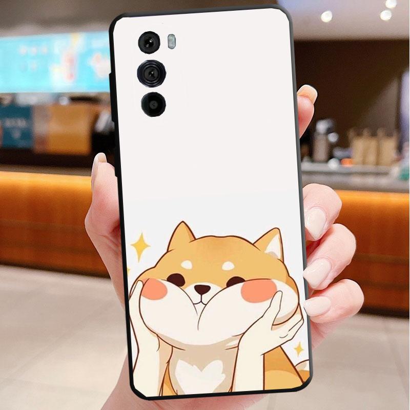 Phone Case For Motorola Edge 50 40 Pro 60 50 40 30 Ultra Neo Fusion Moto G85 G72 G53 G54 G84 G13 G32 Shiba Inu
