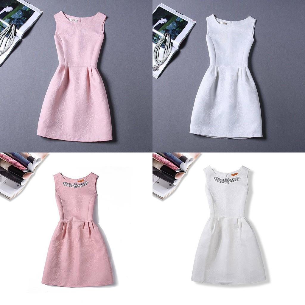 New Princess Style Sleeveless A-line Dress With Flattering Fit And Charming Accessories