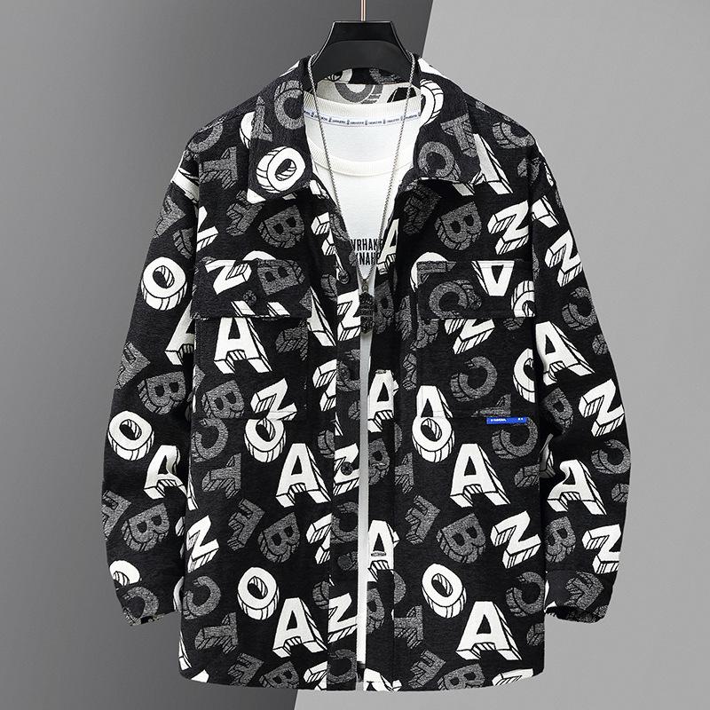 

Plus Size Men s Casual Jacket - Autumn & Spring Fashion (Extra Large, Trendy, 400 Jin) 7XL чорний