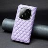 BINFEN COLOR BF Style-14 For Xiaomi Redmi Note 14 Pro+ 5G/Note 14 Pro 5G/Poco X7 5G Case Rhombus Phone Leather Cover Stand
