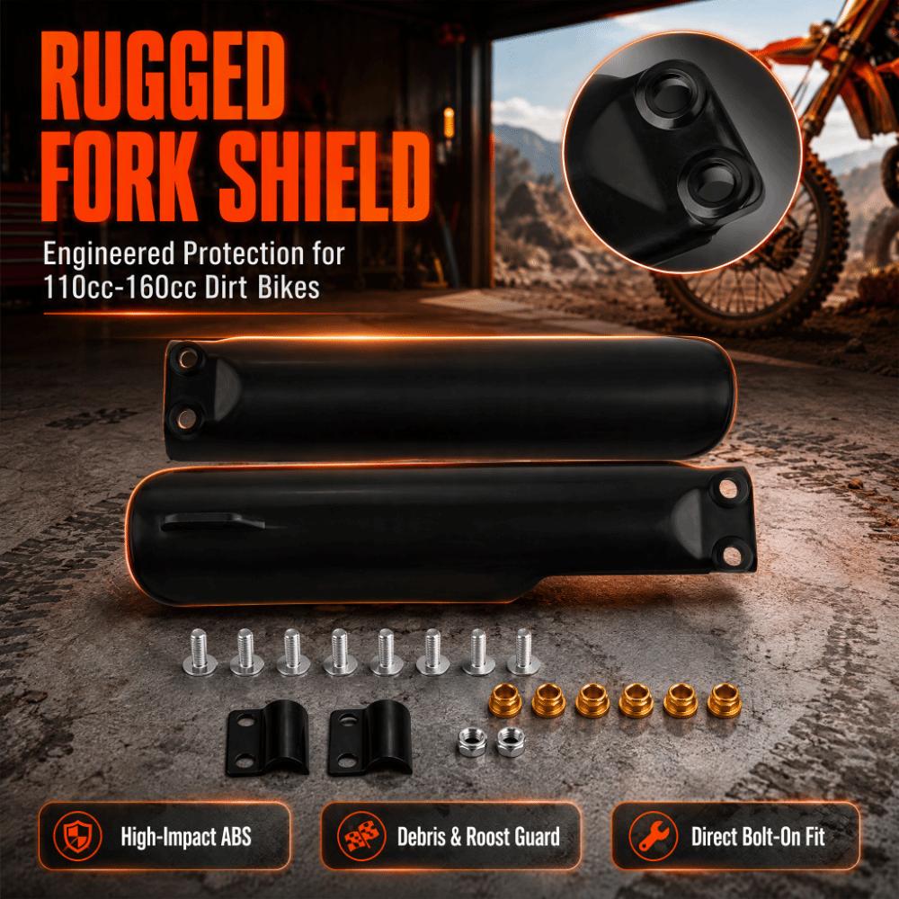 1 Pair Plastic Front Fork Guards 270mm/10.63 Inch Motorcycle Fork Protectors For Dirt Bike