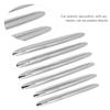 KIMISS 6pcs Chrome Stripe Vent Grille Trim, Car Engine Hood Vent Grille Cover Trim Parts For R172 SLK 2011-2019