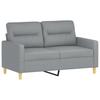 Vidaxl 2-Cz. Relaxation Set With Cushions, Light Grey, Fabric