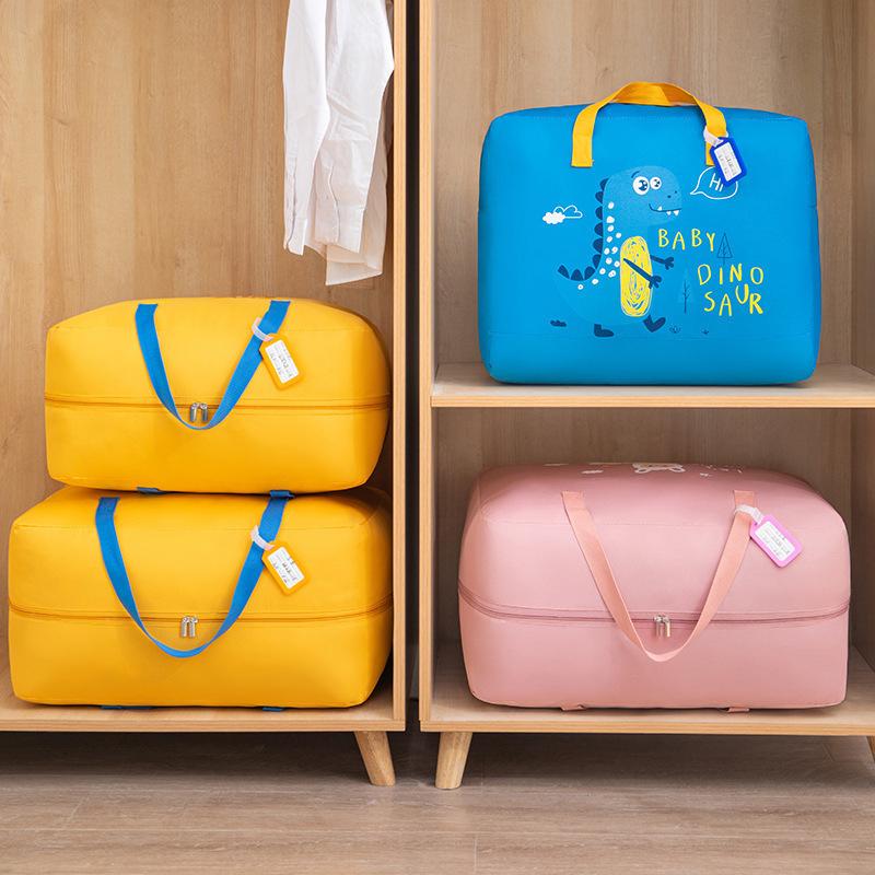Quilt Storage Bag, Mobile Packaging Bag, Non-woven Fabric, Student Quilt Storage Bag Large Capacity, Portable Handbag Cartoon