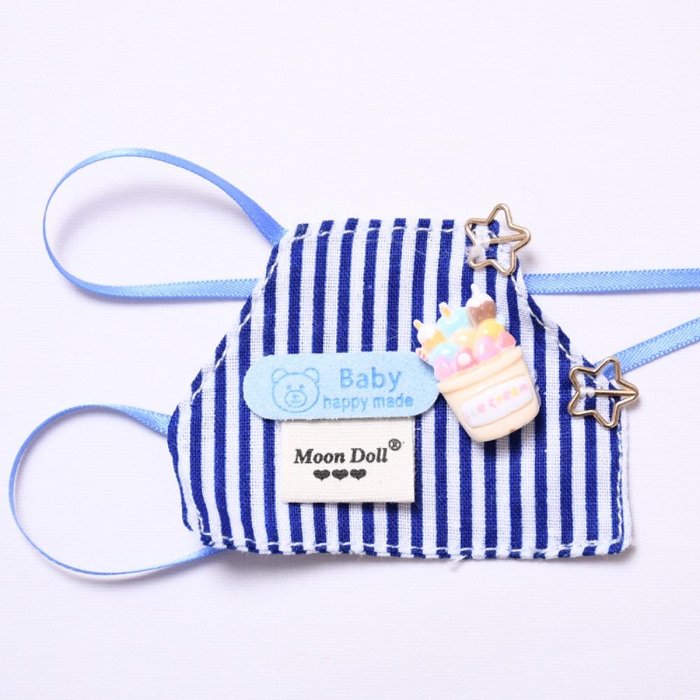 

Stripes&Plaid Style Sitting Labubu Time Cloth Cartoon Pin 17cm Plush Dolls Clothes Kids Girls Toys Style 6