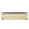 10-Loch Mundharmonika Blues F-Dur Harp Wind Musikinstrument Anfänger Übung KS-10BHGold