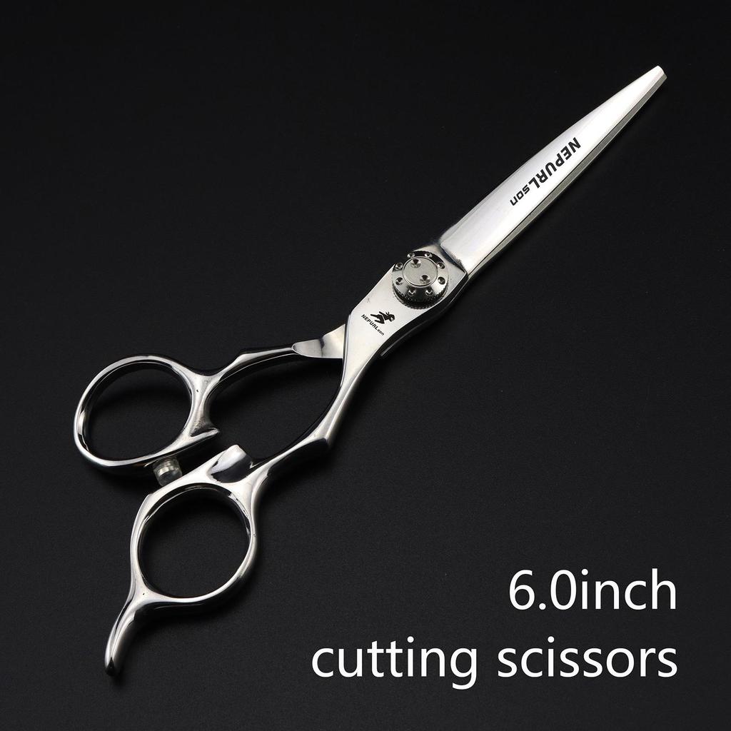 Takon Hairdressing Scissors: 5.5" & 6.0" Flat Straight Shears, Barber Scissors in Multiple Sizes.