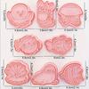 Animal Cookie Cutters with Stamp Sea Animals Sea Fish Molds 8pcs