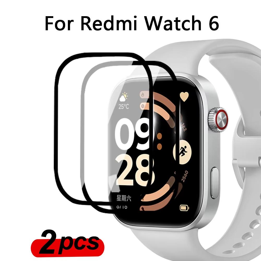 TPU Film Voor Xiaomi Redmi Watch 6 Accessoires Schermbeschermer Gebogen HD Clear Krasbestendig Dekkend Film voor Redmi Watch6 Film
