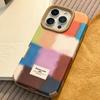 Vintage Style Block Splicing Phone Case Suitable for Apple Phones