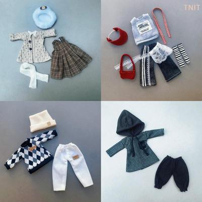 1 Set Casual Princess Skirt Pants Hoodie Kit 1/6 Doll Clothes Cute Clothing For 30cm Dolls Universal Clothing Doll Accessories
