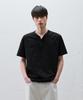 DRAW FIT Cotton Henley Neck Half T-Shirt [3 Colors]
