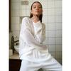 Knitted Casual Long Sleeve Pullovers Women Retro Solid See Through Sweaters Female Aesthetic Sexy Streetwear Clothing