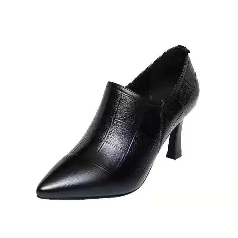 Botas De Mujer Women Cool Navy Blue High Quality Spring & Autumn Short Ankle Boots Lady Fashion Sweet Red Shoes A275