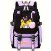Sailor Moon Cute Anime Printed Student School Bag USB Interface Large Capacity Canvas Bag Computer Bag