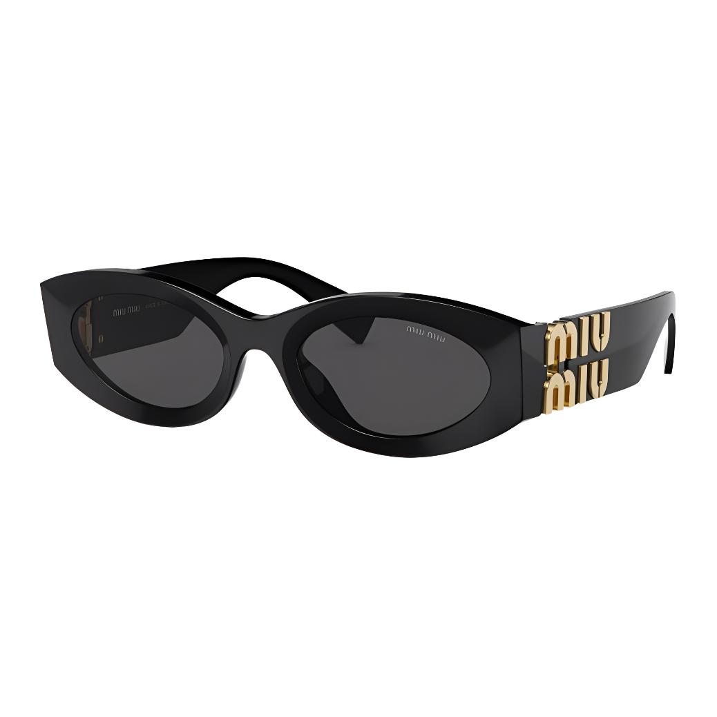 

Miu Miu Logo Decorated Oval Sunglasses Women sunglasses Black SMU11W_E1AB_F05S0_C_054 Basic Packaging-Eyeglass Case+Box