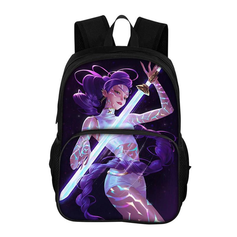 Hunter Witches Kpop Backpack With Oxford Fabric And Breathable Cushion Straps For School Students