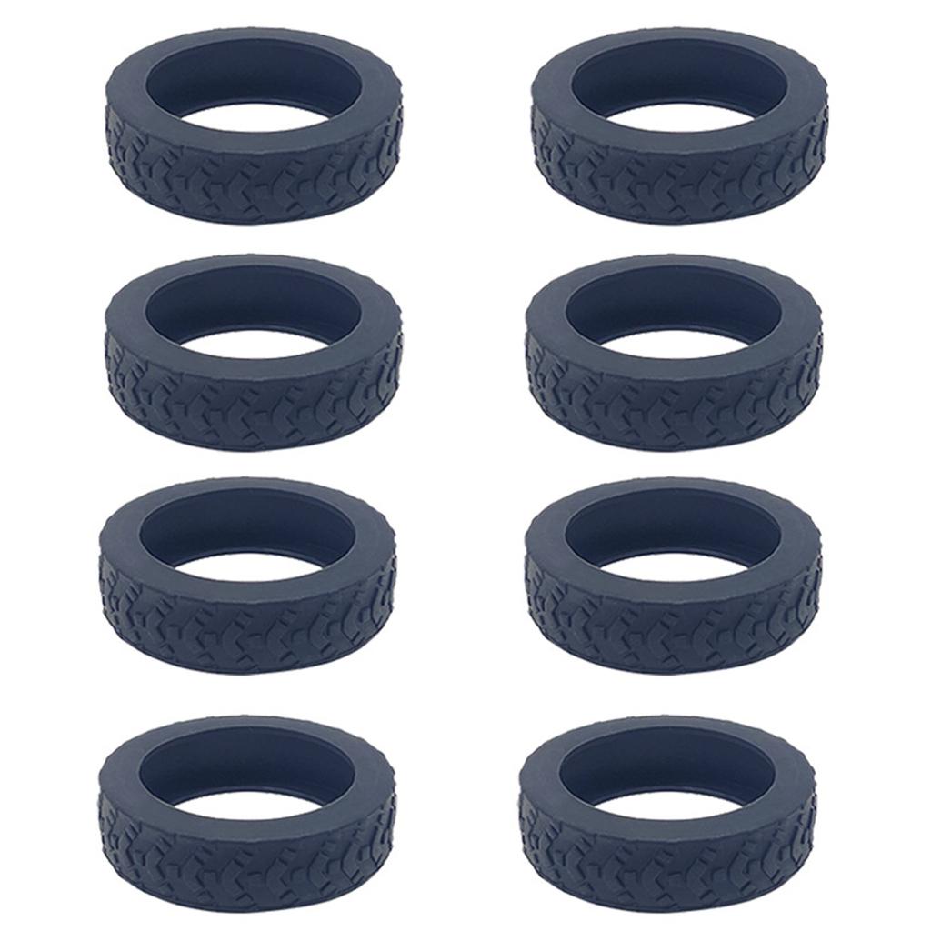 8PCS Silicone Luggage Wheel Protectors Protect Your Suitcase and Reduce Rolling Noise