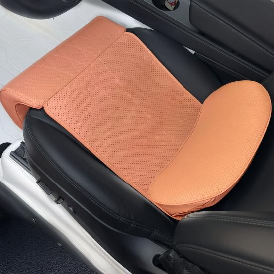 Faux Leather Car Seat Cover Lumbar Support Automotive Seat Cover Universal Summer Cooling Pad for Car SUV Truck Van