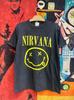 Vintage 90er Nevermind Smiley Legendäre Grunge Rock Ikone N1rvana T-Shirt / Vintage 90er Grunge Band T-Shirt Größe M