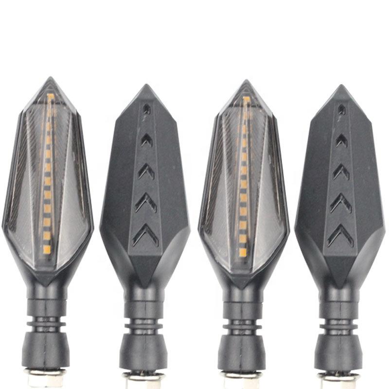 Universal Amber Blue 12V DRL Flowing Flashing Dynamic Sequential Motorcycle Led Turn Signals Light Indicator Light Motorcycle