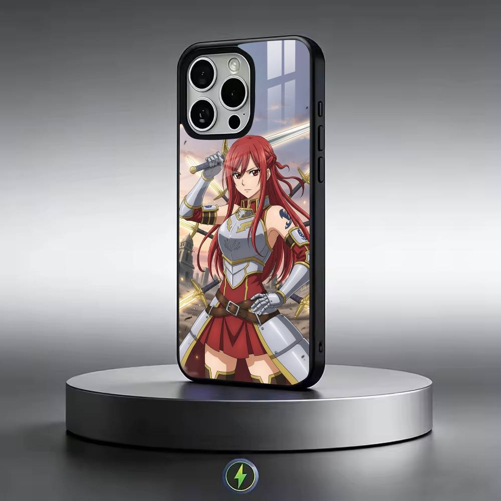 Anime Fairy Tail E-Erza Phone Case For iPhone17,16,15,14,13,12,11 Plus,Pro Magnetic with Magsafe Wireless Charging iPhone16ProMax