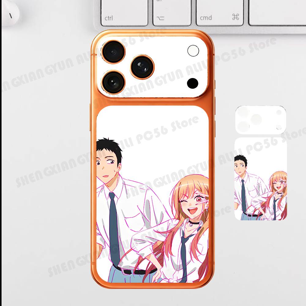 

Cute Love Manga My D-Dress Up Darling For IPhone 17 Pro ProMax Full Back Cover Decal Wrap Skin Rear Protective Sticker Film iPhone17promax
