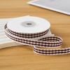 10yards/Roll Wave Edge Candy-Colored Plaid Ribbon 1CM Lace Checkered DIY Hair Accessories Gift  Cake Box Decor Bouquet Bow