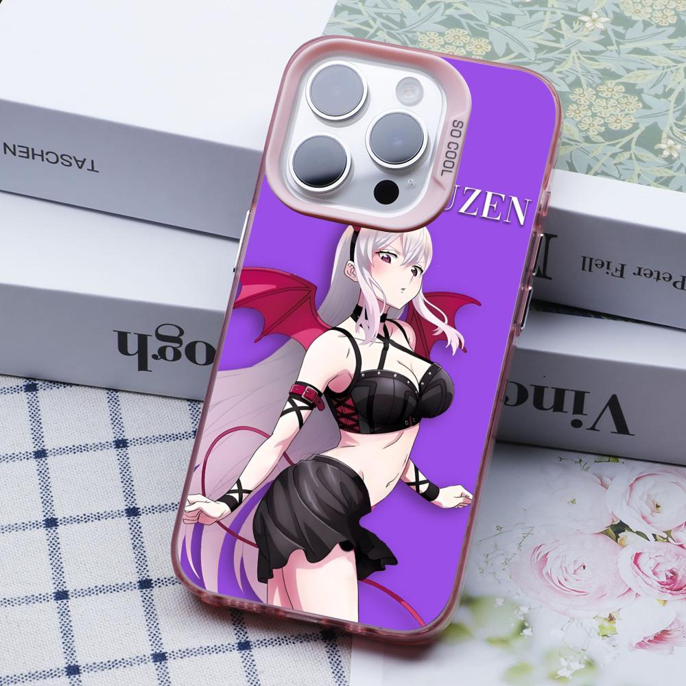 Mato seihei no slave Uzen Kyouka Handyhülle für iPhone 17 16 15 14 13 12 11 X XR XS 8 7 Air Pro Max Plus Durchsichtige Rosa Hülle