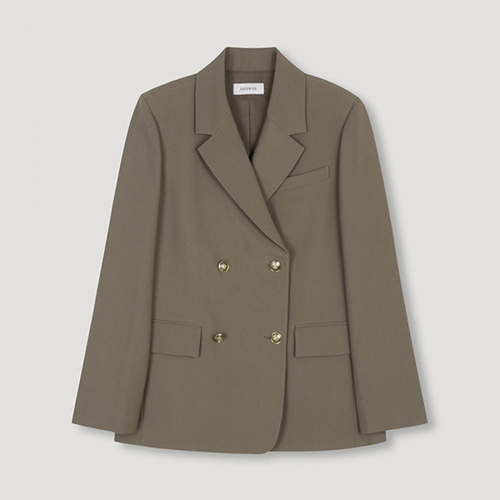

She S Miss Двубортный жакет Swwjkn31080 Db dark beige/55